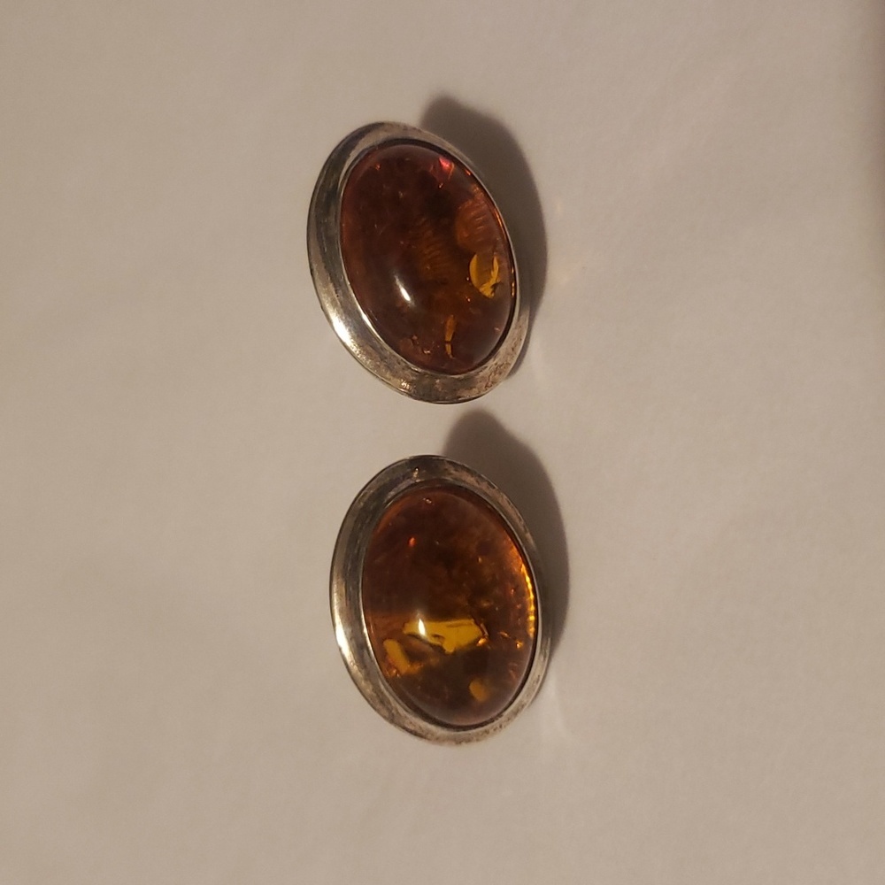 Vintage Baltic amber And 925 Set - Picture 7 of 10